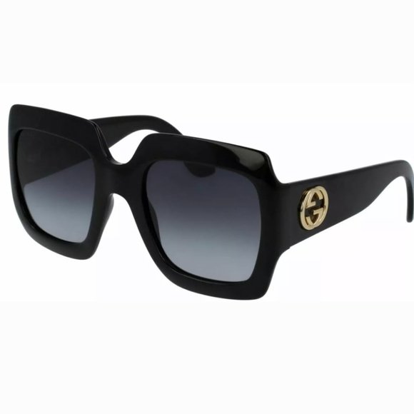 Gucci Women\'s Black Grey Sunglasses
